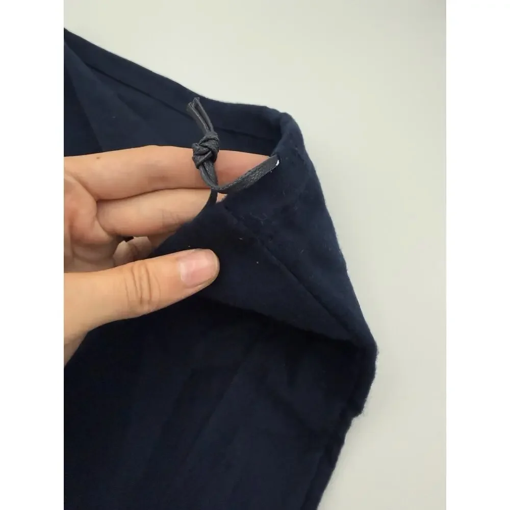 Authentic Prada Dark Navy Flannel Drawstring Dust Bag Cards RFID Set 14.5